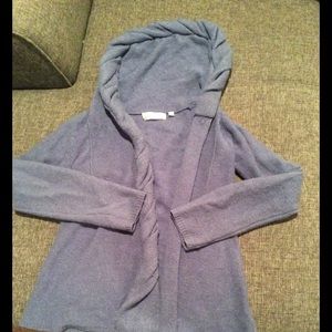 Anthropologie blue wool sweater