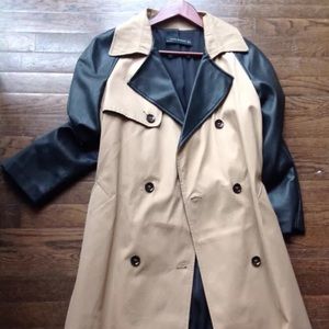 Zara trench coat brand new with tags Size Large