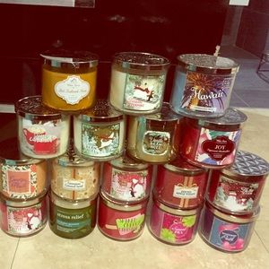 All NEW 3-Wicks Bath&Body Works Candles