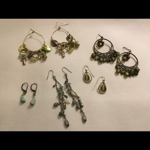 💚 Green boho earring bundle 💚