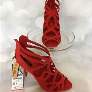 Zara suede cage booties