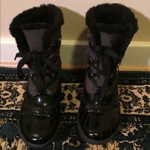 Anne Klein duck rain boots/ snow boots