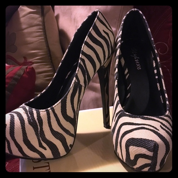 Zebra Print Heels