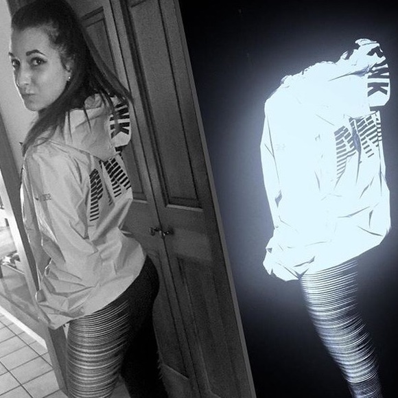 VS PINK Limited Release Reflective Jacket NWOT