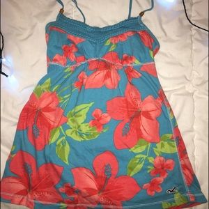 hollister flower "tank top"