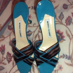 Manolo Blahnik turquoise heels