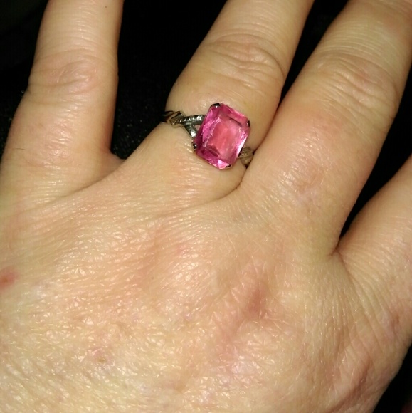 Vintage pink sapphire ring
