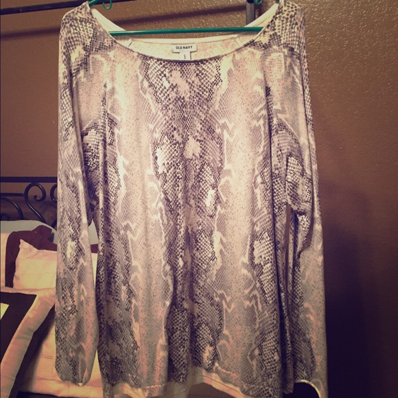 Snake print sweater