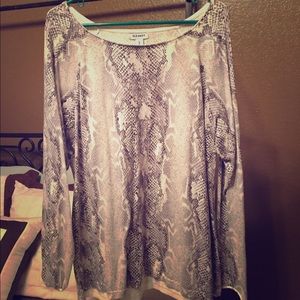 Snake print sweater