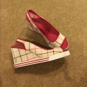 NEW Coach wedges!!! "Sydney sling back wedges"