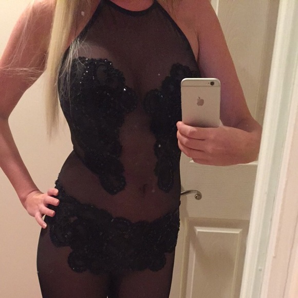 One piece lace jumpsuit - Picture 3 of 4