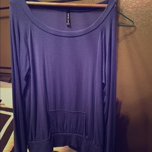 Blue cotton sweater
