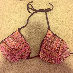 Colorful swim suit top!