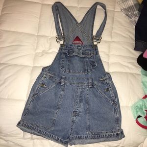 Medium blue overalls