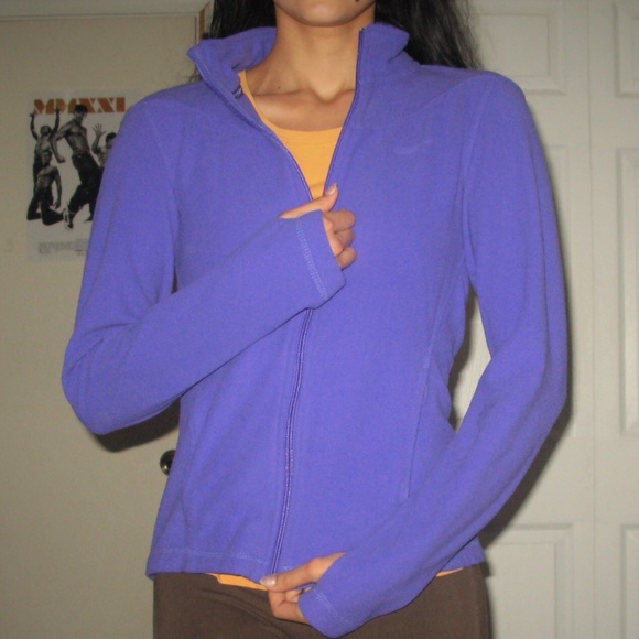 Nike purple therma-fit long sleeve zip up jacket - Picture 3 of 4