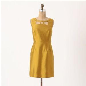 Anthropologie Chardonnay Sheen Dress by Maeve Sz 0