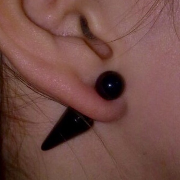 Jewelry - 2/$15 Spike Double Side Earrings
