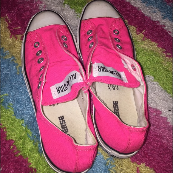 Converse Shoes - Hot pink converse