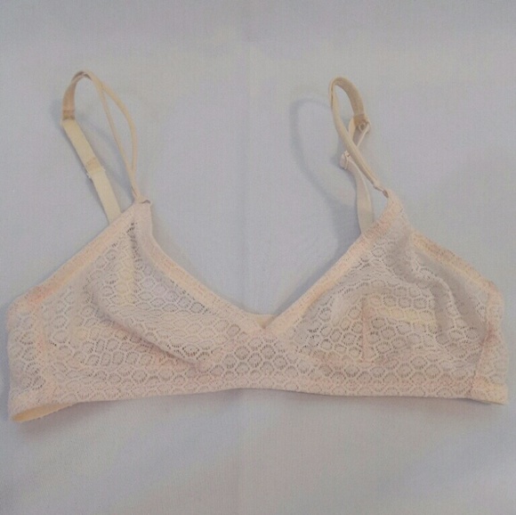 American Apparel Other - American Apparel Pale Pink Geo Lace Bralette NEW