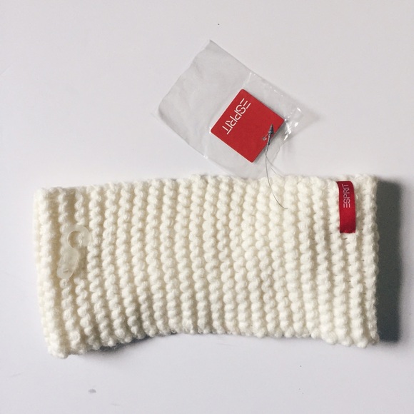 NWT White knit headband