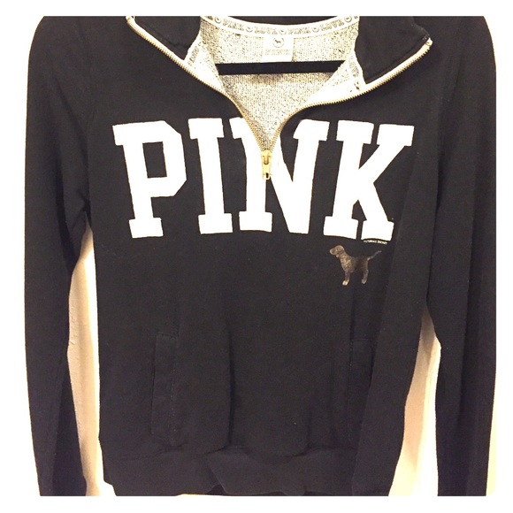 PINK Victoria's Secret Jackets & Blazers - Victoria's Secret half zip