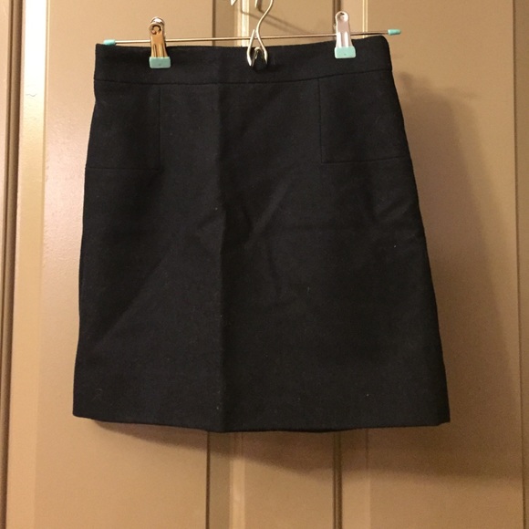 Navy Blue J. Crew Wool Mini size 00