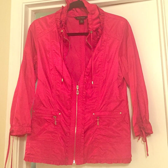 Hot pink dress coat