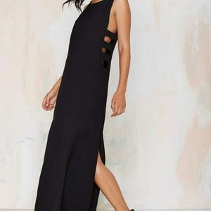 ***SOLD*****NWT Nasty Gal maxi side cut outs.
