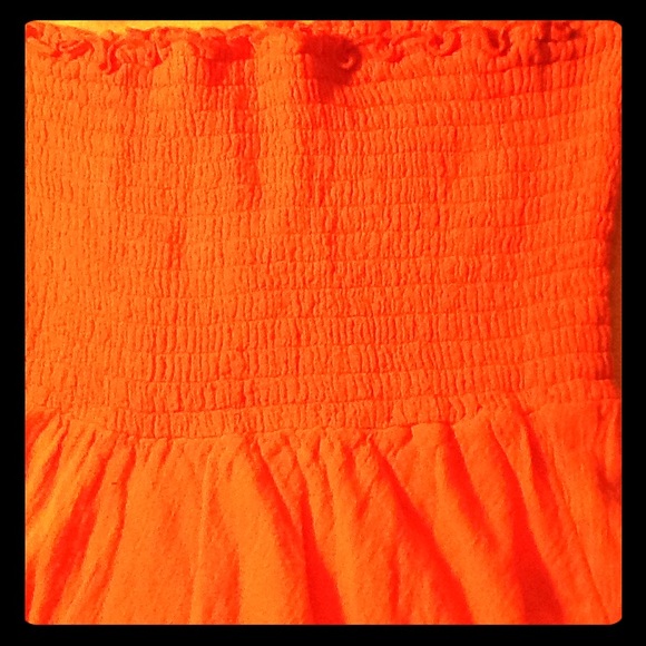 ❤️Orange Smocked Sun Dress❤️
