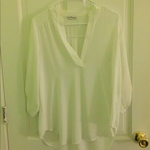 Silky White Blouse