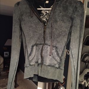 Cotton zip up hoodie.