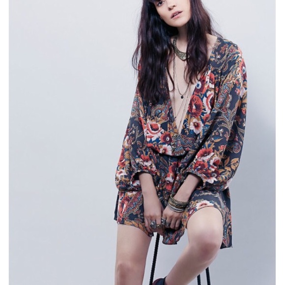 🚫sold🚫Free People printed dress - Picture 2 of 4