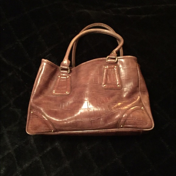 Brown Leather Liz Claiborne Medium Size Purse - Picture 1 of 2