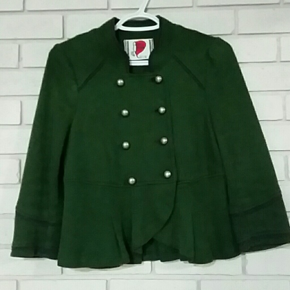 Free people green jacket size s