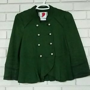 Free people green jacket size s