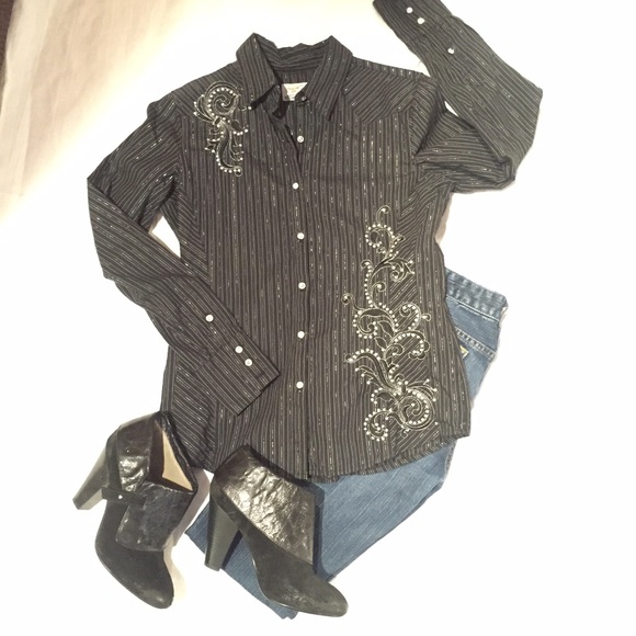 Panhandle Slim fitted western button down shirt