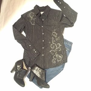 Panhandle Slim fitted western button down shirt