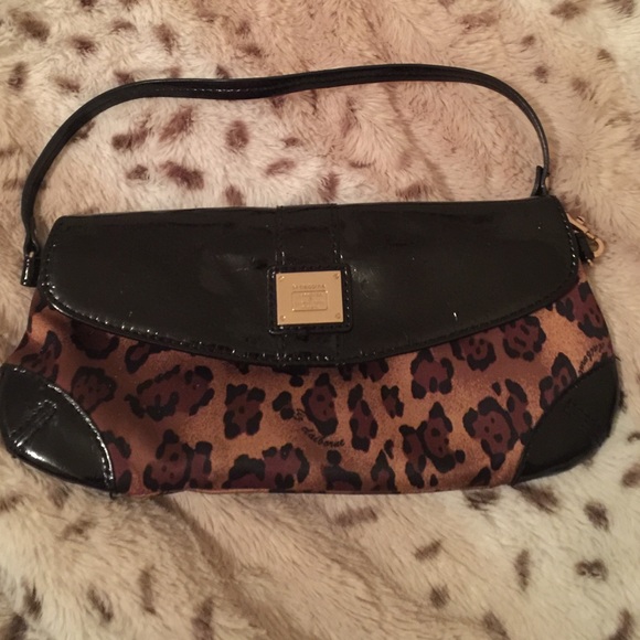 Liz Claiborne leopard clutch