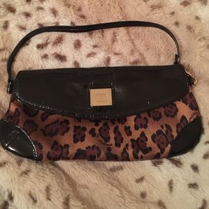 Liz Claiborne leopard clutch