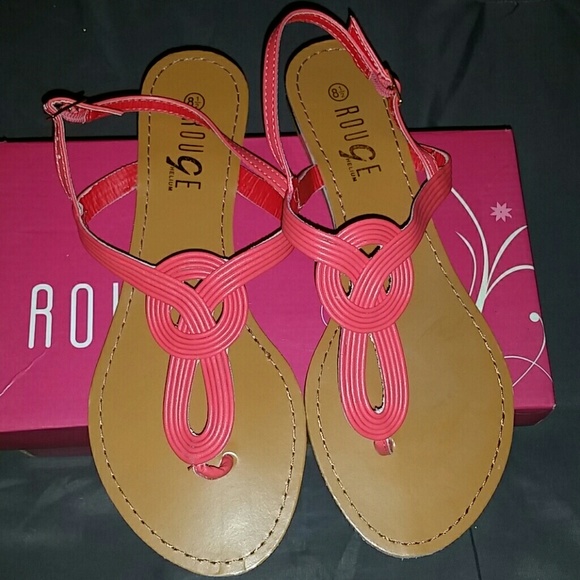CORAL SANDALS BNWT
