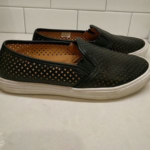 J. Crew Perforated Leather Slip on Sneakers (7)
