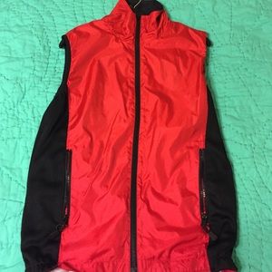 Men's Red and Black running vest