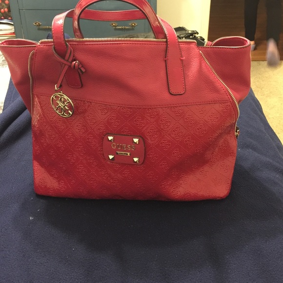 Hot pink Guess purse
