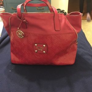 Hot pink Guess purse