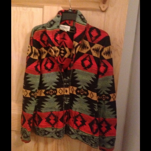 Denim and supply tribal print sweater