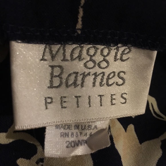 Maggie Barnes Petite 20WP Faux Wrap Pattern Skirt - Picture 2 of 4