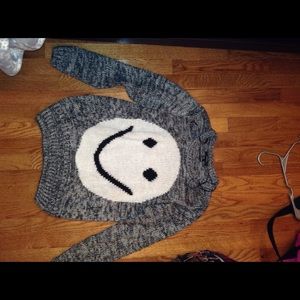 smiley face sweater