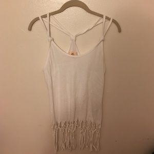 White tank top.