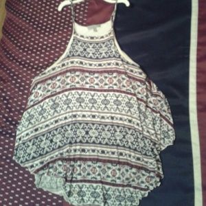 ??patterned halter top??