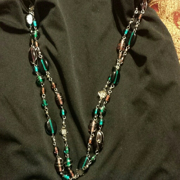 Color beaded necklace - Picture 1 of 3